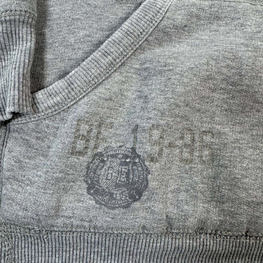 B.U.M. Equipment Hoodie Mens Medium Gray 90s Vintage Pullover BE-19-86 - Picture 5 of 16